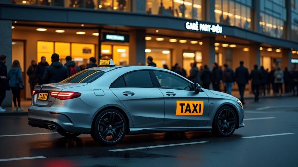 Réservez votre taxi rapide depuis la gare Part-Dieu